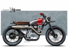 Cafè Racer Concepts - Yamaha XS 650 "Scrambler" by Holographic Hammer