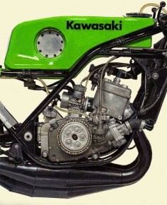 Cafe racer. Kawasaki