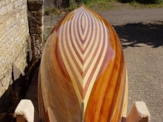 Canadian Canoe Fabulous Wood strip Canoe Sunnyside Cruiser handmade in the UK.
