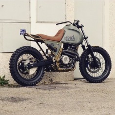 Can't wait to see how this Honda NX650 finishes up from cafe racer dreams. Perfect mix of beauty and functionality.