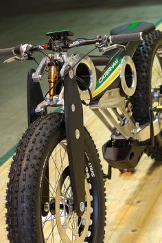 Caterham Carbon E-Bike // not to my aesthetic tastes as a bicycle, but as an electric bike it seems like an expensive but fun alternative to a scooter or moped.