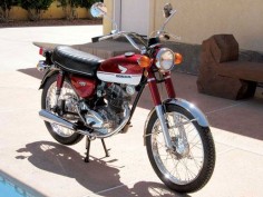 Chris Keele’s 1971 Honda CB100. Read about Chris' restoration of this bike at 