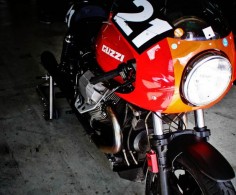 Classic perfection: a Moto Guzzi 850 Le Mans Mk1.
