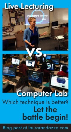 Classroom lecturing vs. self-guided notes in the computer lab – click here to find out the results of one teacher's experiment. #secondary #highschool #middleschool