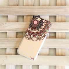 Clear TPU Case Cover - Henna Floral Mandala – Milkyway
