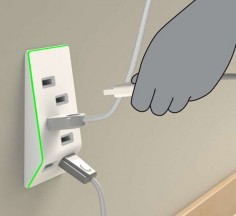 Clever Gadget Charging Outlets - The 'Bolt' USB Outlet Upgrades Your Power Sockets with USB Ports. #awesome #coolgadgets