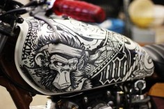 (Cool Kid Customs Yahama X650 by Wall Dizzy) motorcycles, rider, ride, bike, bikes, speed, cafe racer, cafe racers, open road, motorbikes, motorbike, sportster, cycles, cycle, standard, sport, standard naked, hogs, hog #motorcycles