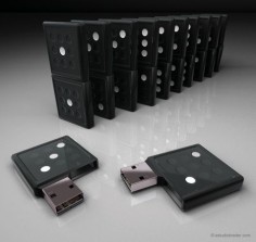 cool USB a domino with 2 USB's awsome design :D Designer: Marcos Breder