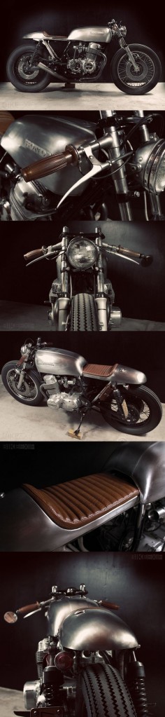 CROWE/TARANTULAS CB750. This has to be one of the best CB interpretations I've come across. Fantastic concept and workmanship.