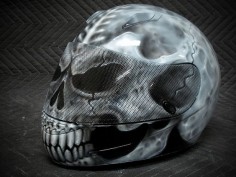Custom Motorcycle Helmets | Skull Motorcycle Helmet II - Custom Painted Motorcycle Helmet