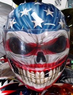custom painted Motorcycle Helmets | custom-painted-skull-motorcycle-helmets-599
