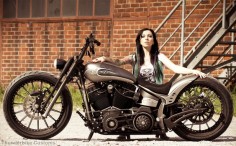 Customized #Harley-Davidson Softail Slim by #Thunderbike Customs #Motorcycle