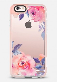 Cute Watercolor Flowers Purples + Blues iPhone 6s case by Angie Makes | @Casetify