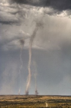 Deadly Dance: Three tornadoes in the high desert near Deeth, Nevada by Jeffrey Sullivan