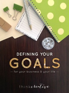 Defining Your Goals: For Your Business & Your Life | It's about defining specific, measurable goals that will motivate you to achieve them. | Think Creative