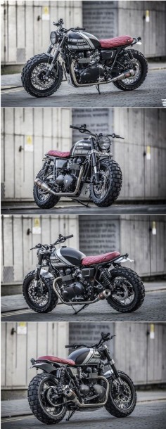 Down and Out Cafe Racers introduce new #Bonneville T100 #Triumph