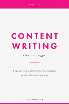 Down with writer's block or not able to make progress in writing content for your blog? We've all been there! Here are my top tips and tools to kick writer's block and get to doing the actual task for bloggers - writing content!