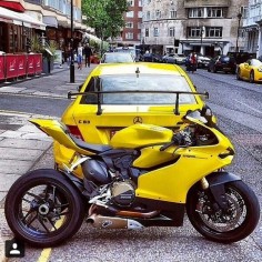 Ducati 1199 panigale and mercedes C amg