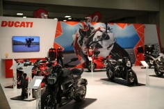 Ducati displaying its range of #motorcycles. #Ducati
