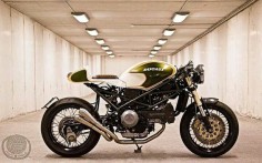 Ducati Monster Green Machine Cafe Racer #motorcycles #caferacer #motos |