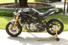 Ducati Monster w exhaust box example