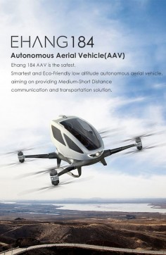 EHANG|亿航-EHANG 184 autonomous aerial vehicle