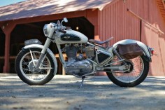 Enfield 350: the bike that time  BikeEXIF states the toolbox, fenders, and tank are original, all hardware replaced, and engine rebuilt with Royal Enfield parts.
