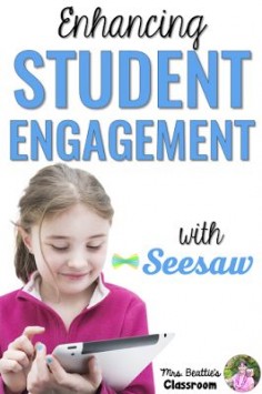 Enhancing Student Engagement With the Seesaw App by Mrs. Beattie's Classroom. This app is the perfect solution for paperless student portfolios and is an excellent way to make learning accessible to ALL students!