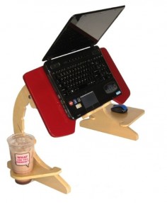 Ergonomic Laptop Stand-Slash-Tray is Perfect for Those Who Love Working in Bed