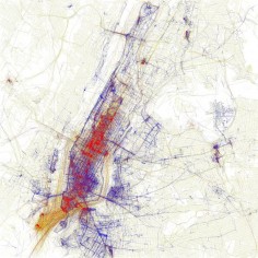 Eric Fischer's amazing locals vs tourists geotagging maps - perfect example of using data to bring ideas to life