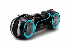Evolve Xenon: the "Tron motorcycle"  Believe it or not, this is a motorcycle that you can buy. It’ll cost you at least $55,000 but it’s electric, so you’ll save money on gas. The Xenon was styled by Florida-based Parker Brothers Choppers, and it’s based on the gas-powered “Light Cycle” they created for the movie Tron: Legacy.