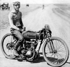 "Fred Ludlow was a top board track motorcycle racer of the 1910s who made the transition to the dirt track. Ludlow's greatest accomplishment came in September of 1921, when he won five national championships at the M finale on the dirt mile at Syracuse, New York."