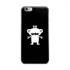 Funny Geek Creature - Black iPhone Case #techno #blackandwhite #iPhoneCase