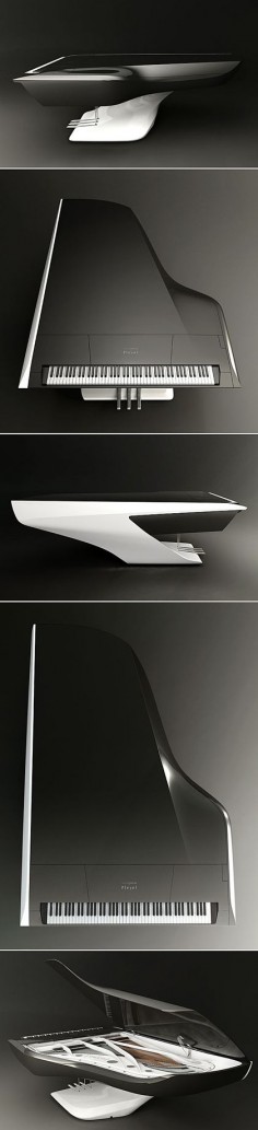 Futuristic Grand Piano by Peugeot Design Lab