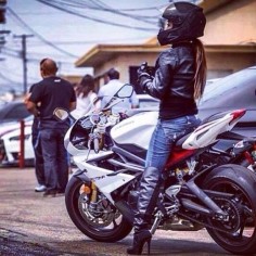 Girl & Motorcycle