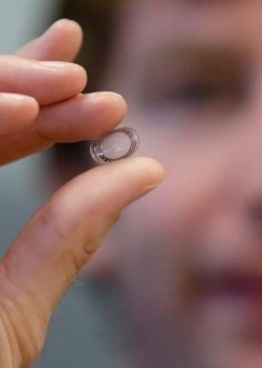 Google's glucose monitoring contact lenses.