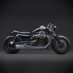 Gotham Style: Moto Guzzi's heavyweight gets a stunning makeover from the New York workshop Venier Custom Motorcycles.