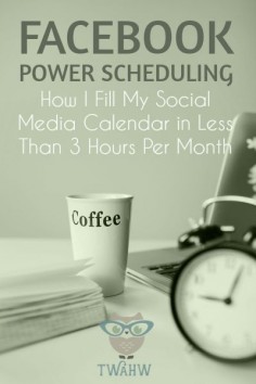 Great tips for scheduling Facebook Page updates in less time. How to find and schedule great content for Facebook, Pinterest, Twitter and more!