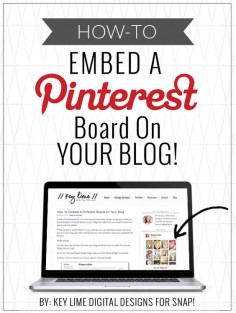 Great tutorial on embedding a Pinterest board on your WordPress blog. #WordPress #BloggingTips