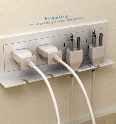 Hang On  Use only when  Unplug, clip neatly on this holder and save money