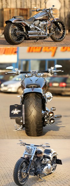 #Harley-Davidson CVO Breakout by Thunderbike with new Pulleybrake-System