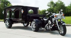 Harley Davidson hearse