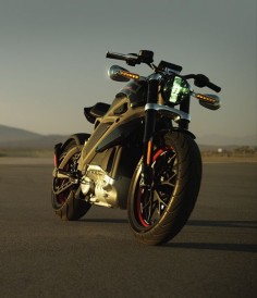 Harley Davidson Project LiveWire electric motorcycle.