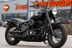 #Harley-Davidson Softail Slim with #Thunderbike Drilled Aircleaner  #Motorcycle