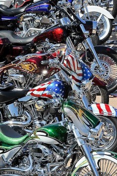 Harleys, the American way.