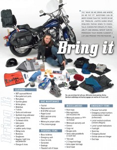 HD Recommends Things to Pack on a Long Motorcycle Trip »  News