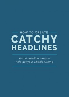 Headlines. Not always your first thought but so important! How to create them on the blog!