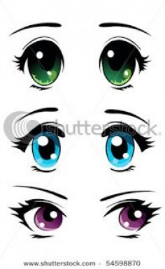 Here are three simple girl styled eyes. Ranging from the simple common round eyes, to the more oval eyes. Topping off with those big dreamy eyes we all love.