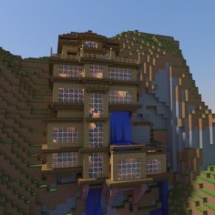 homes on a mountain | Threw this together in an afternoon, Mountain Side house. - Imgur