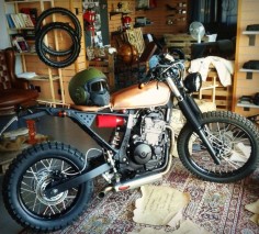 #Honda NX650 scrambler style conversion with TKC 80 on/off-road tyres from Continental